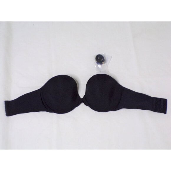 🆕NATORI Minimal Contour Underwire Strapless Bra 34DD Black #729229 - Picture 8 of 11